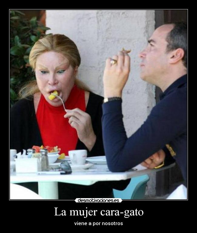 La mujer cara-gato -