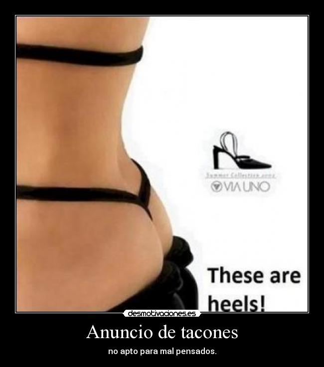 Anuncio de tacones - 