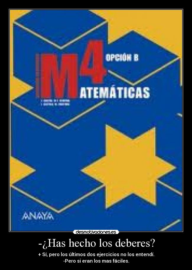 -¿Has hecho los deberes? - 