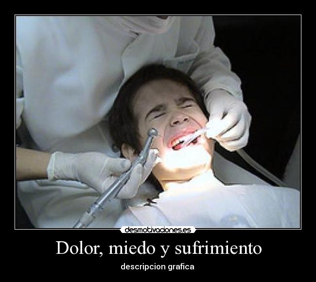 Dolor, miedo y sufrimiento - descripcion grafica