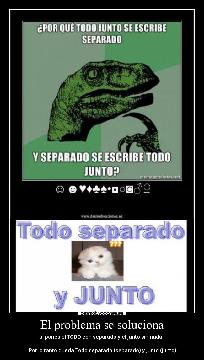 carteles problema soluciona desmotivaciones