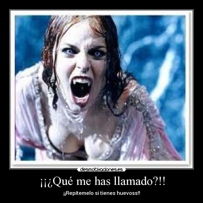 ¡¡¿Qué me has llamado?!! -