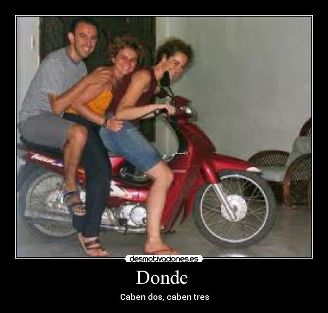 Donde  - Caben dos, caben tres