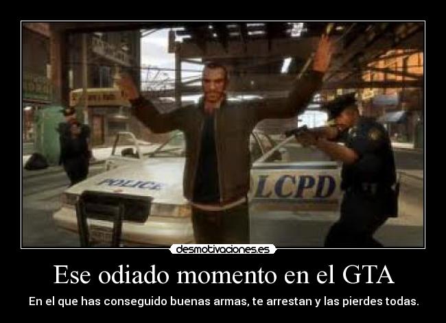 Ese odiado momento en el GTA -