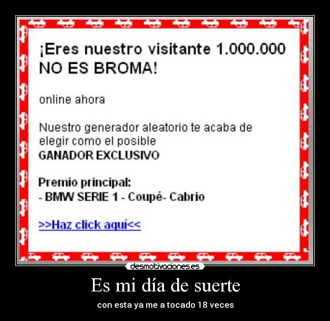 Es mi día de suerte -