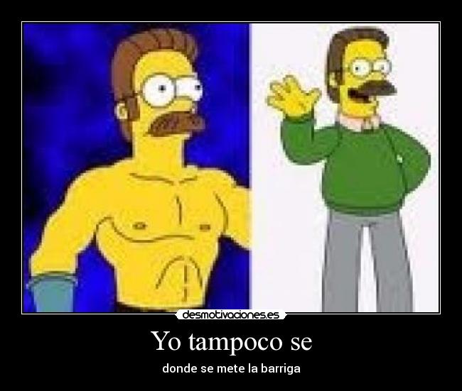 Yo tampoco se - donde se mete la barriga