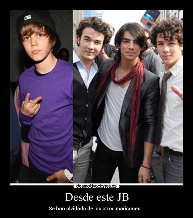 carteles justin bieber jonas brothers desmotivaciones