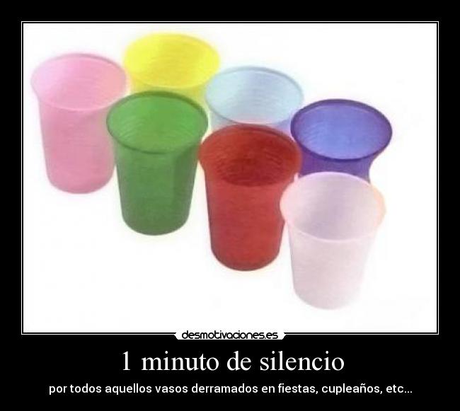 1 minuto de silencio -
