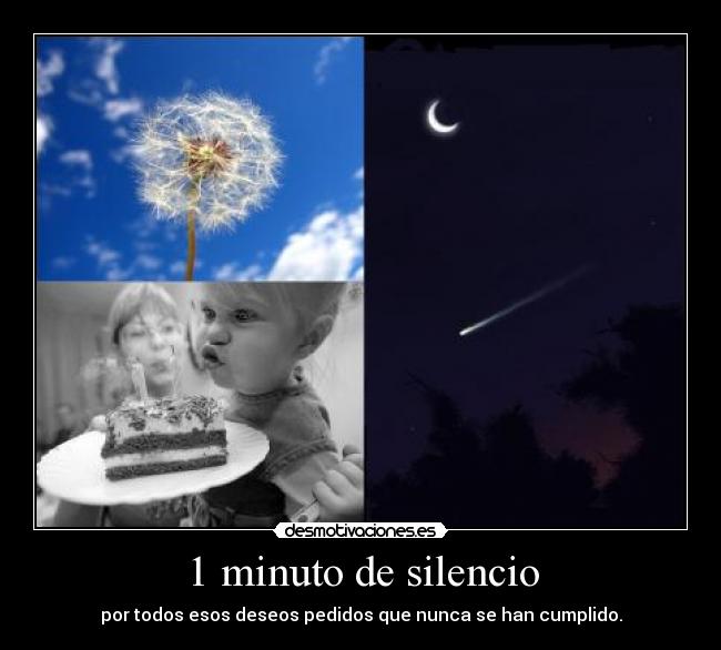 1 minuto de silencio -