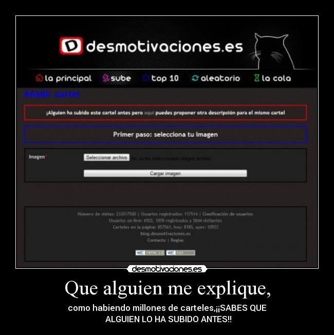 Que alguien me explique, -