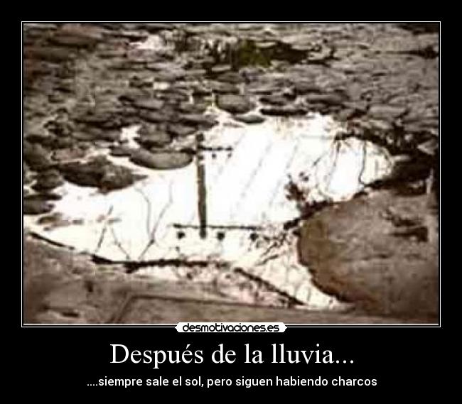 Después de la lluvia... - ....siempre sale el sol, pero siguen habiendo charcos