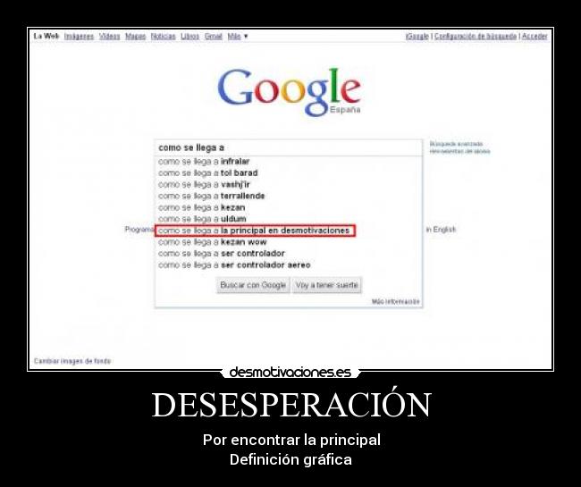 DESESPERACIÓN - 