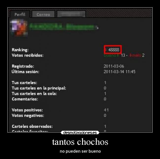tantos chochos - no pueden ser bueno