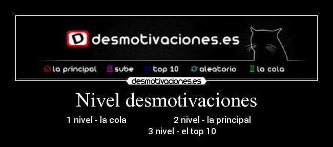 Nivel desmotivaciones -