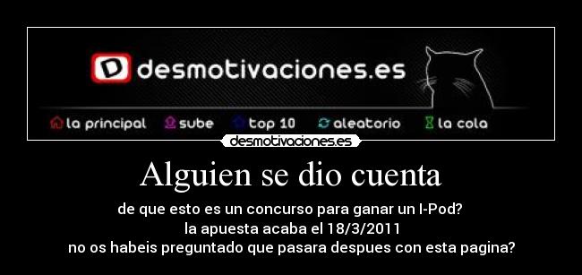 Alguien se dio cuenta -