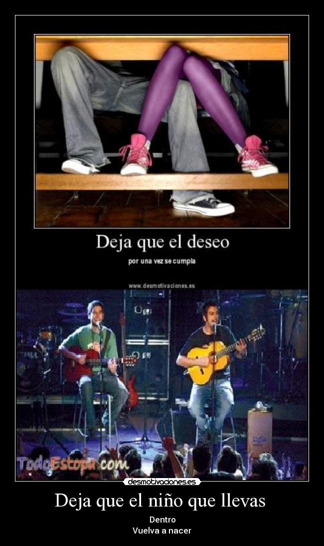 Deja que el niño que llevas -
