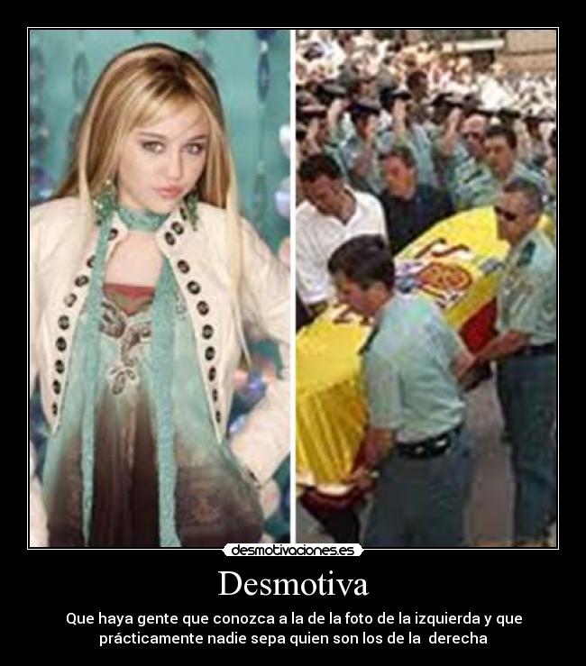 Desmotiva - Que haya gente que conozca a la de la foto de la izquierda y que
prácticamente nadie sepa quien son los de la derecha