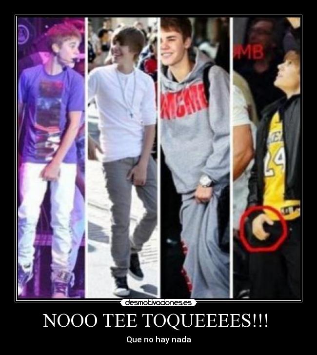 carteles bieber tonterias las justas tocar desmotivaciones