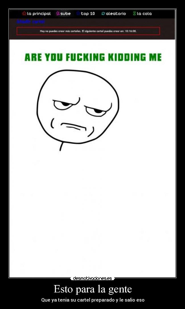 Esto para la gente -