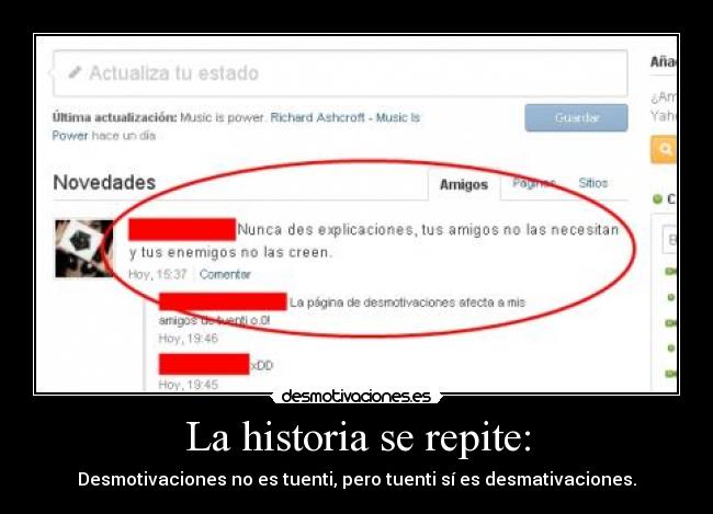 carteles historia tuenti desmotivaciones desmotivaciones