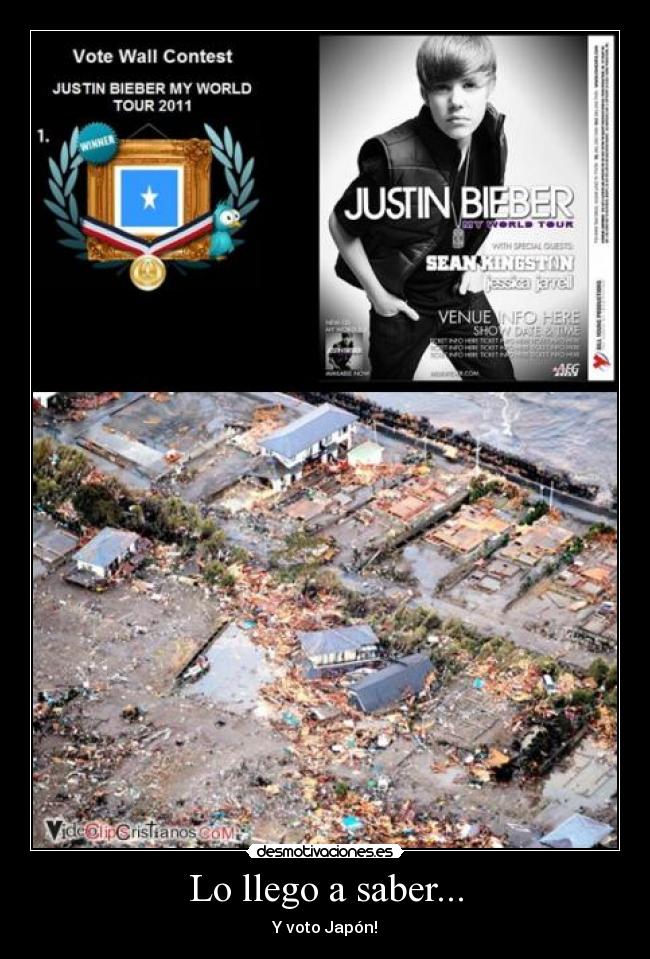 Lo llego a saber... - Y voto Japón!