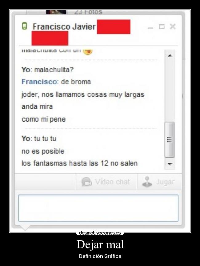 Dejar mal - 