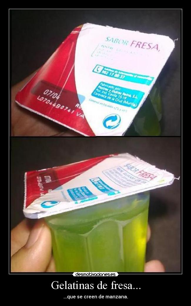 Gelatinas de fresa... - 