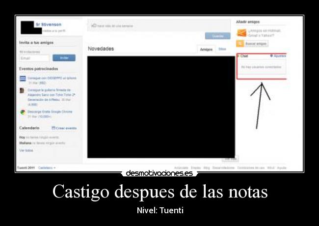 Castigo despues de las notas -