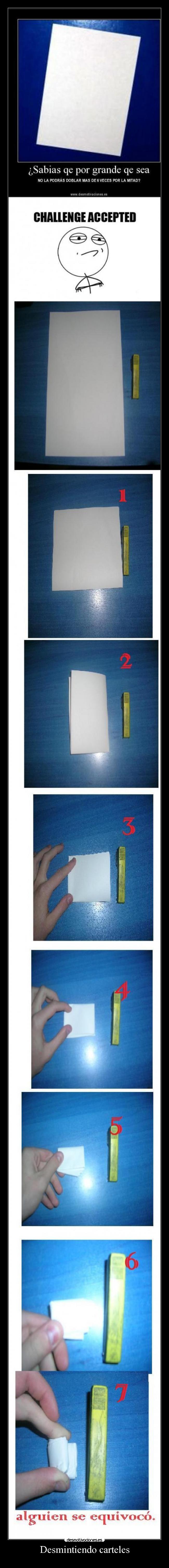 Desmintiendo carteles -