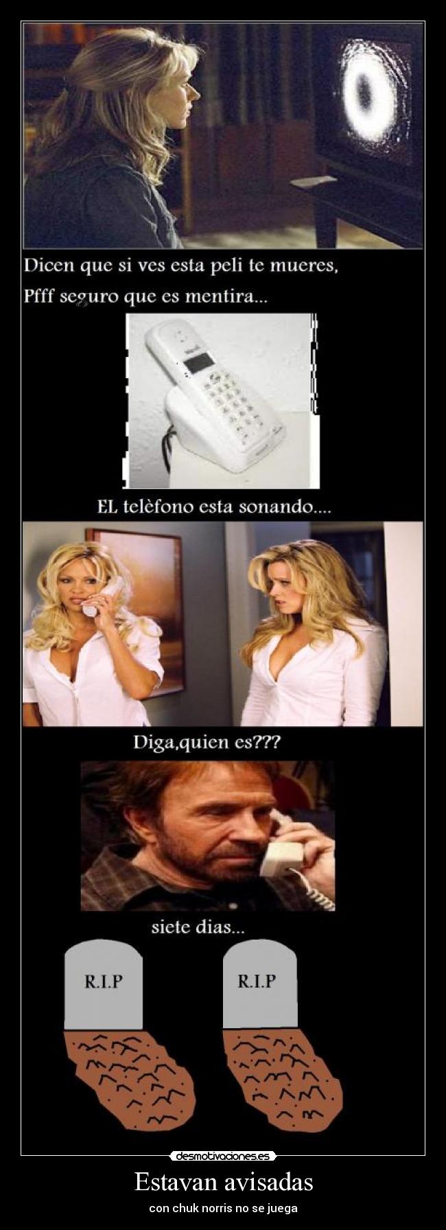 Estavan avisadas - con chuk norris no se juega