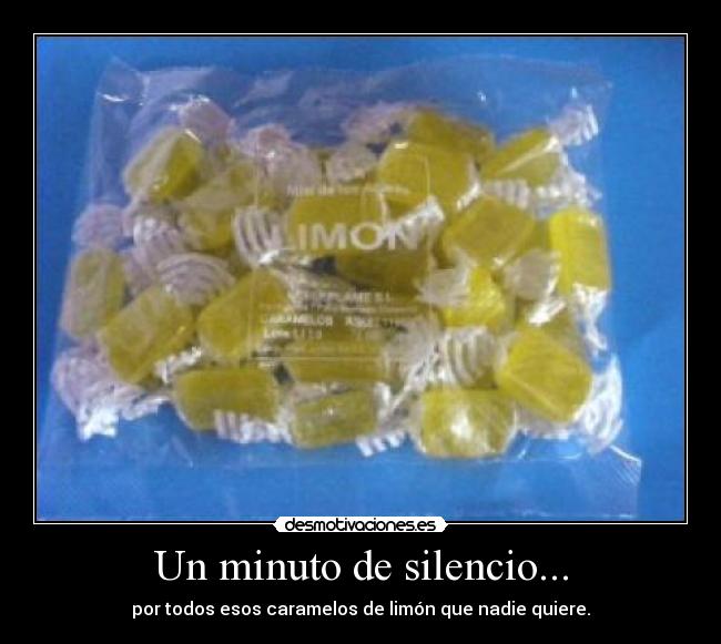 Un minuto de silencio... -