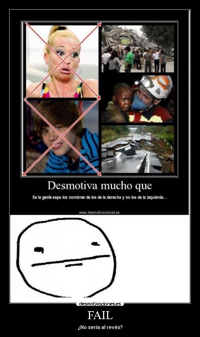 FAIL - ¿No sería al revés?