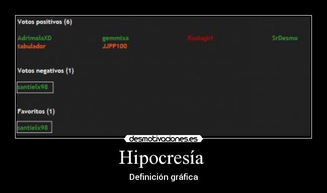 Hipocresía -