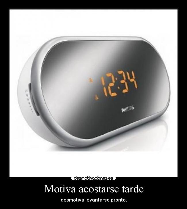 Motiva acostarse tarde - 