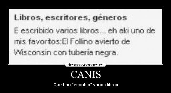 CANIS - 