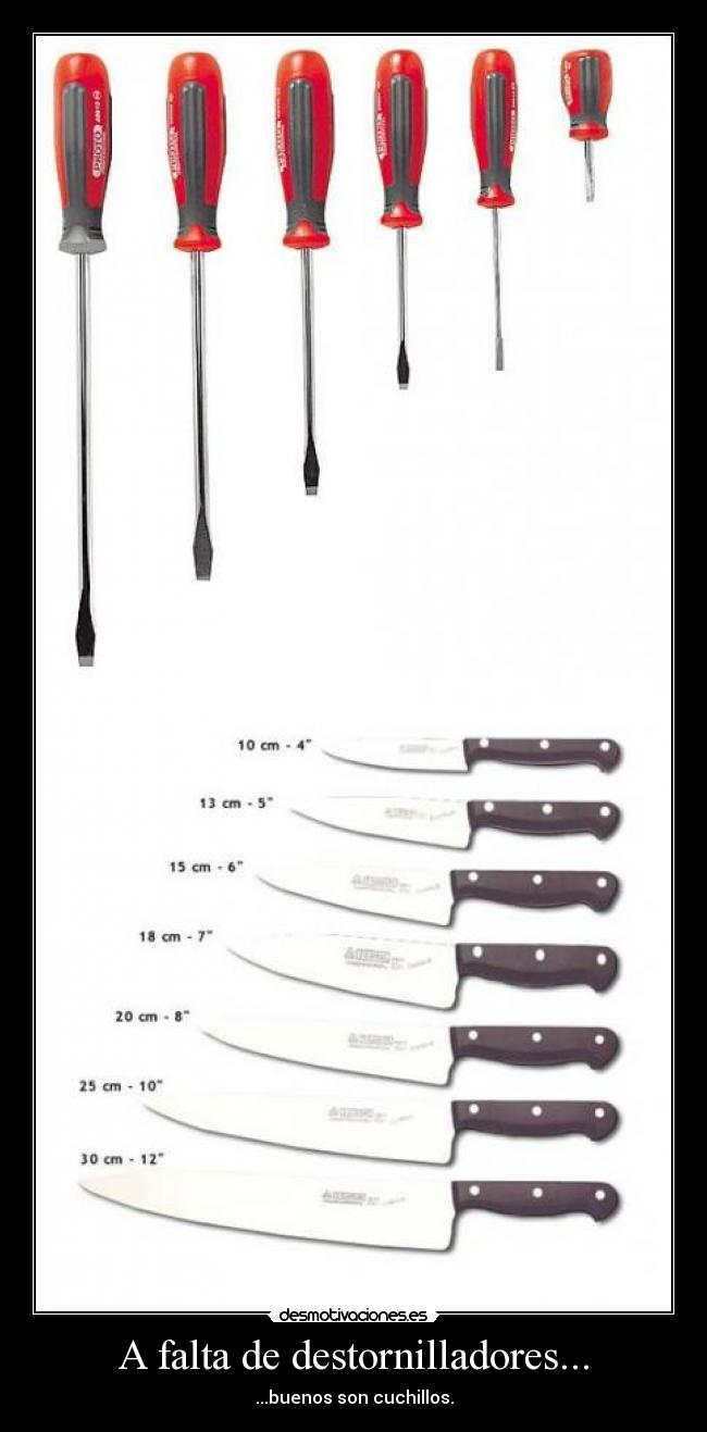 A falta de destornilladores... - 