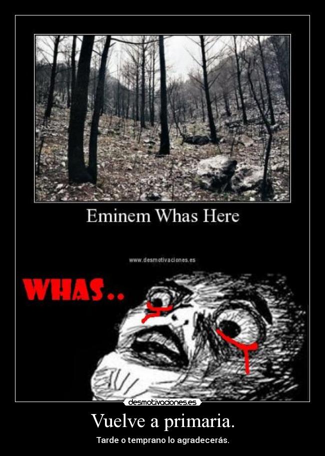 Vuelve a primaria. - 