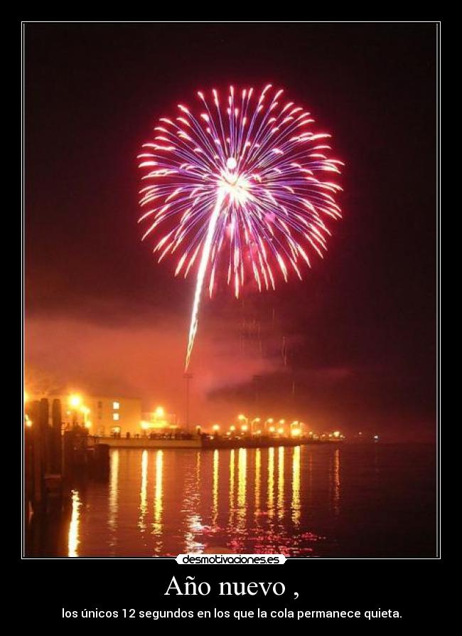 Año nuevo , - 