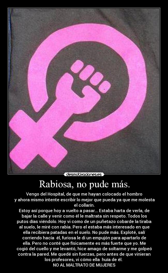 Rabiosa, no pude más. - 