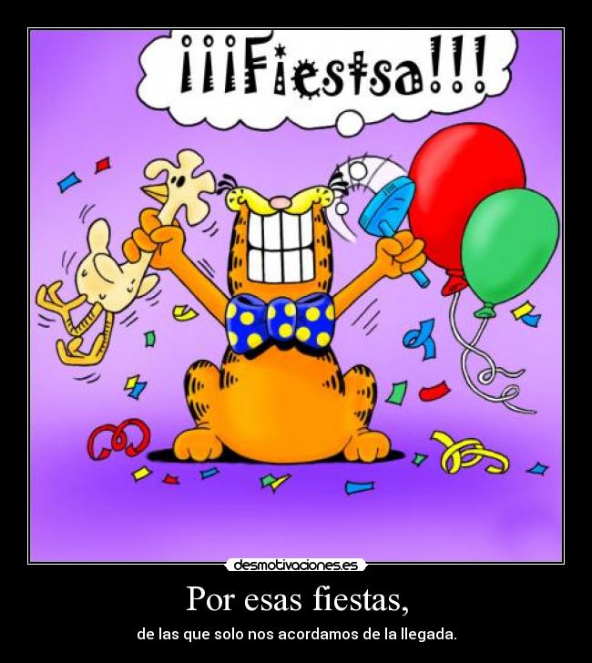 Por esas fiestas, - 