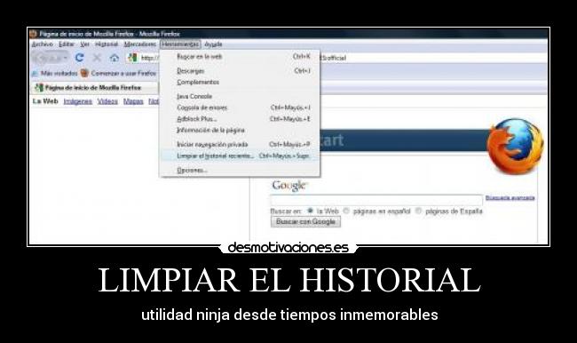 LIMPIAR EL HISTORIAL - 