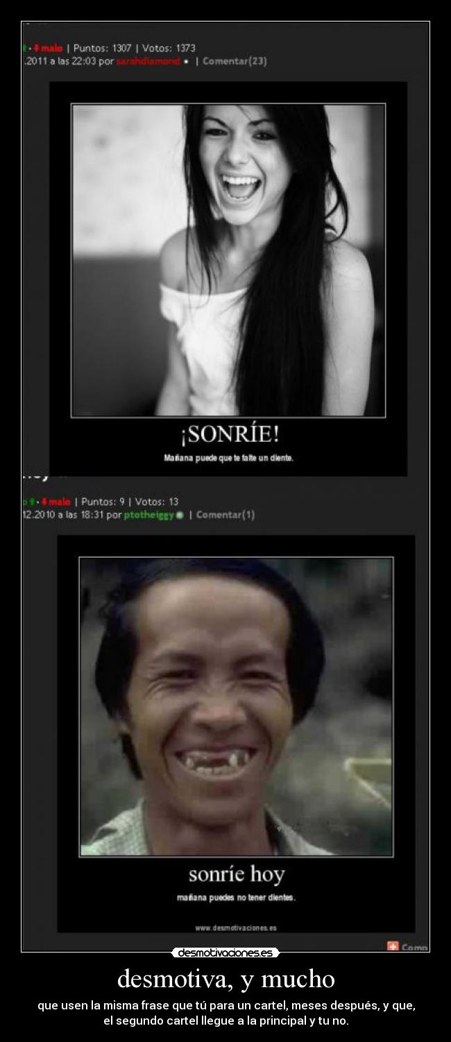 desmotiva, y mucho - 