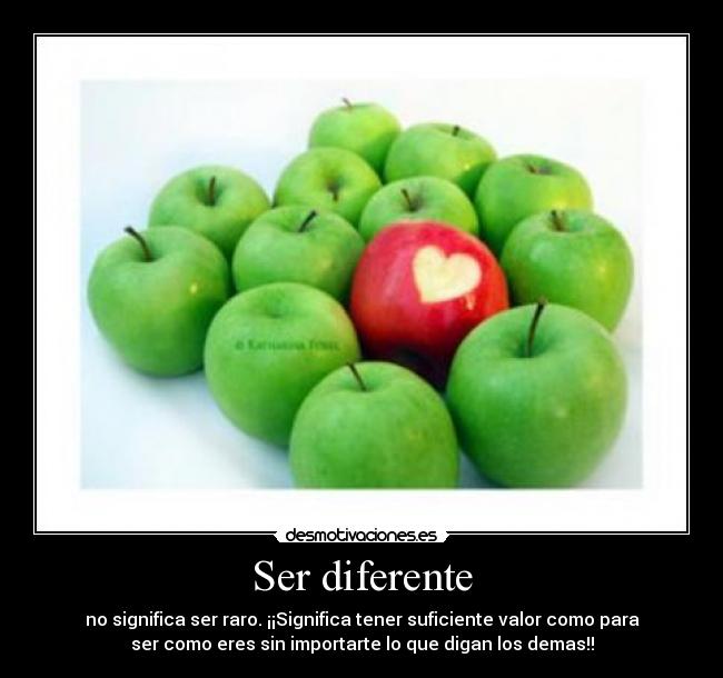 Ser diferente -
