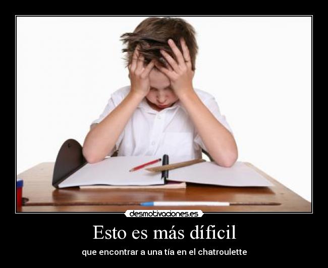 Esto es más díficil -