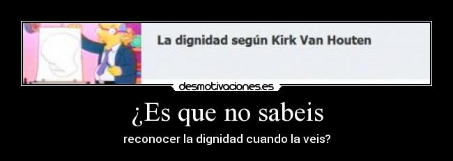 ¿Es que no sabeis - 