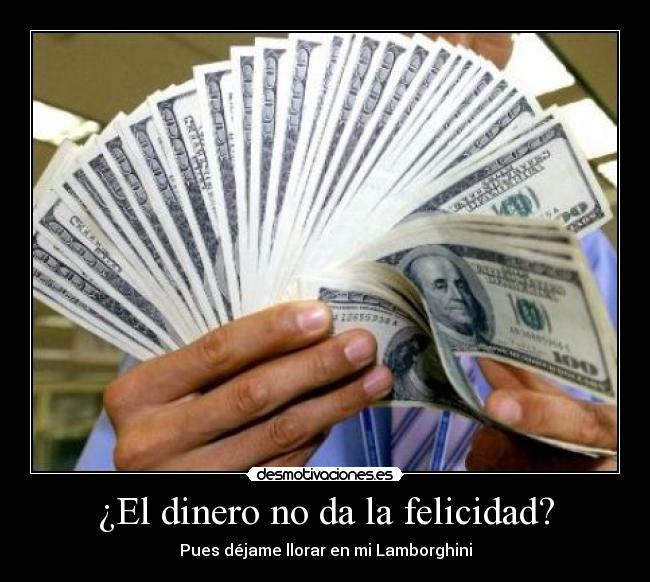 ¿El dinero no da la felicidad? - 