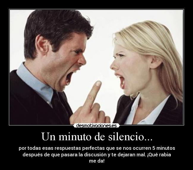 Un minuto de silencio... -