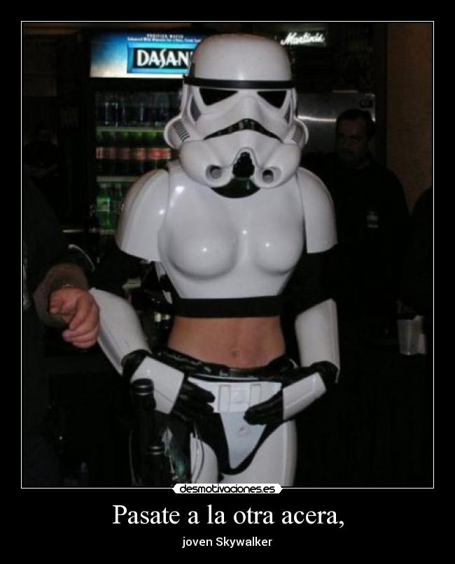 Pasate a la otra acera, - joven Skywalker