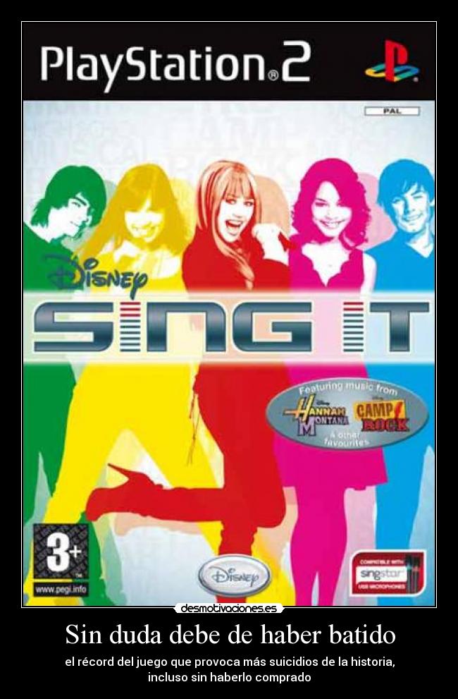 Sin duda debe de haber batido - el récord del juego que provoca más suicidios de la historia,
incluso sin haberlo comprado