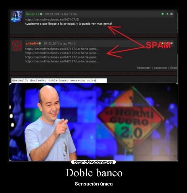 carteles doble baneo desmotivaciones